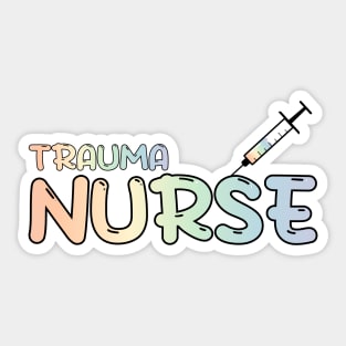 Trauma Nurse Rainbow Sticker